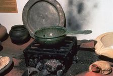 Reconstruction of a Roman kitchen