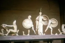 Reconstruction of part of the West Pediment of the Temple of Aphaia, Aegina, Greece, c500 - 480 BC