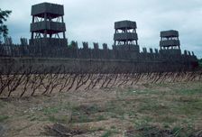 Reconstruction of Roman siege fortifications