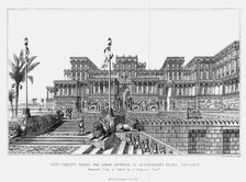 Reconstruction of the north-eastern façade of Sennacherib's palace (Kouyunjik), Assyrian, 1853