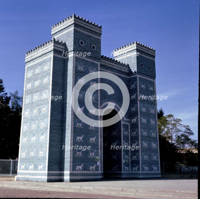 Reconstruction of the Ishtar Gate in Babylon.