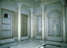 Reconstruction of the library of a noble Roman house