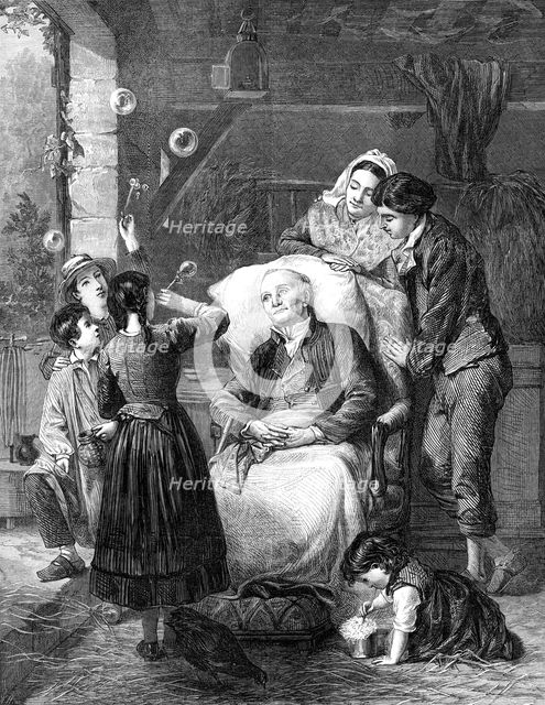 "Recollections of Boyhood," by E. Castan, 1872. Creator: W. H..
