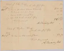 Record of taxable property, including enslaved persons, owned by Rouzee estates, October 1, 1828. Creator: Unknown
