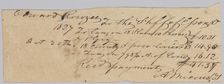 Record of taxes on property, including enslaved persons, owned by Edward Rouzee, October 20, 1827. Creator: Unknown