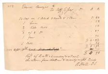 Record of taxes on property, including enslaved persons, owned by Edward Rouzee, September 1803. Creator: Unknown