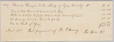 Record of taxes on property, including enslaved persons, owned by John Rouzee, November 12, 1839. Creator: Unknown
