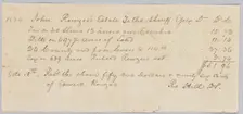 Record of taxes on property, including enslaved persons, owned by John Rouzee, October 10, 1834. Creator: Unknown