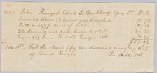 Record of taxes on property, including enslaved persons, owned by John Rouzee, October 10, 1834. Creator: Unknown