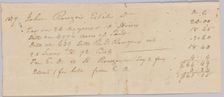 Record of taxes on property, including enslaved persons, owned by John Rouzee, October 2, 1817. Creator: Unknown