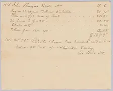 Record of taxes on property, including enslaved persons, owned by John Rouzee, October 26, 1815. Creator: Unknown