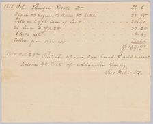 Record of taxes on property, including enslaved persons, owned by John Rouzee, October 26, 1815. Creator: Unknown