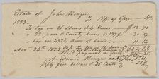 Record of taxes on property, including enslaved persons, owned by John Rouzee, November 24, 1823. Creator: Unknown