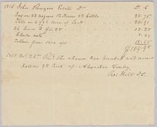 Record of taxes on property, including enslaved persons, owned by John Rouzee, October 26, 1815. Creator: Unknown