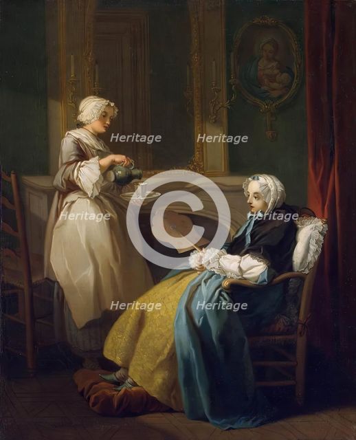 Recovering, 1744. Creator: Etienne Jeaurat.