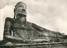 Reclined Buddha, Wingaba, Rangoon 1900. Creator: Unknown
