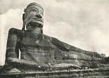 Reclined Buddha, Wingaba, Rangoon 1900. Creator: Unknown