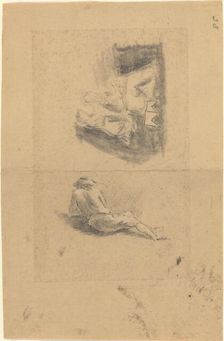 Reclining Man; Two Women. Creator: John Flaxman