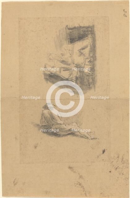 Reclining Man; Two Women. Creator: John Flaxman.