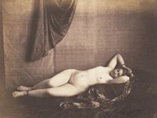 [Reclining Nude], 1851-53. Creator: Julien Vallou de Villeneuve