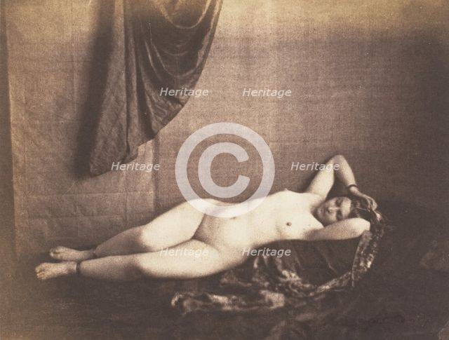 [Reclining Nude], 1851-53. Creator: Julien Vallou de Villeneuve.