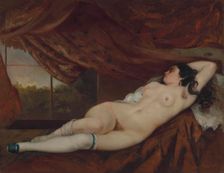 Reclining Nude, 1862. Creator: Courbet, Gustave (1819-1877)