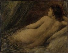 Reclining Nude, 1874. Creator: Henri Fantin-Latour