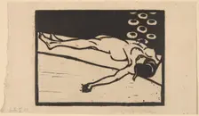 Reclining Nude, 1905. Creator: Ernst Kirchner