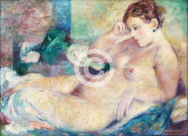 Reclining Nude, 1932-1935. Creator: Bedrich Hoffstädter.