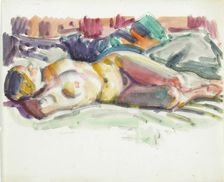Reclining Nude, c1910s. Creator: Verner Thome