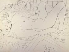 Reclining Nude (The Painter and his Model), 1935. Creator: Henri Matisse