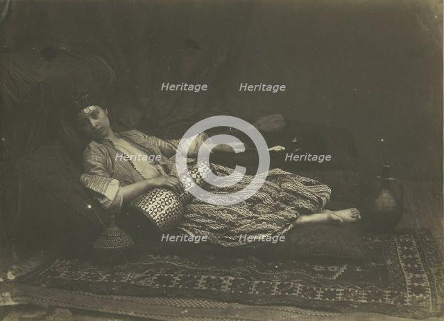 Reclining Odalisque, 1858. Creator: Roger Fenton.