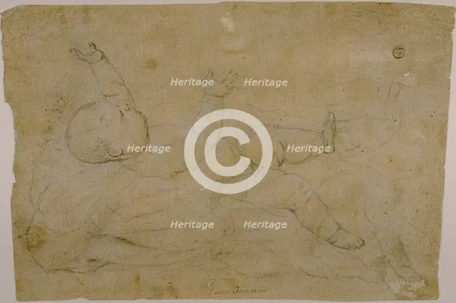 Reclining Child, c. 1670. Creator: Luca Giordano.