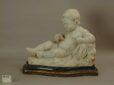 Reclining Child Holding a Dart, late 18th century. Creator: Unknown