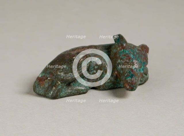 Reclining Dog (?), Probably Roman Period (30 BCE-395 CE). Creator: Unknown.