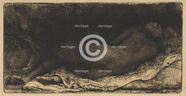 Reclining Female Nude, 1658. Creator: Rembrandt Harmensz van Rijn.