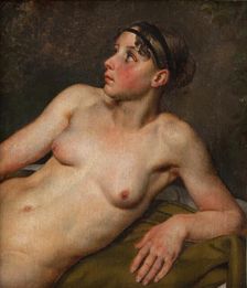 Reclining Female Nude, 1811. Creator: CW Eckersberg