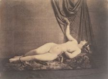 [Reclining Female Nude], ca. 1853. Creator: Julien Vallou de Villeneuve