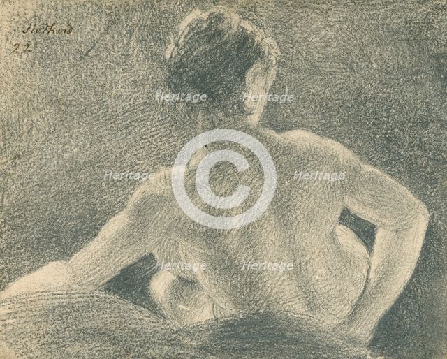 Reclining female nude viewed from the back, (c1800?). Creator: Thomas Stothard.