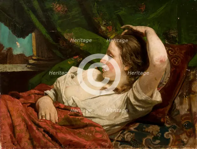 Reclining Girl, c1891. Creator: Tytus Pilecki.