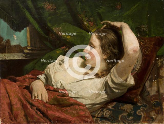 Reclining Girl, c1891. Creator: Tytus Pilecki.