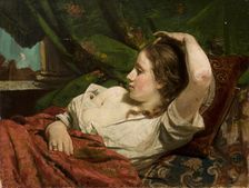 Reclining Girl, c1891. Creator: Tytus Pilecki