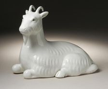 Reclining Goat, 19th century. Creator: Unknown