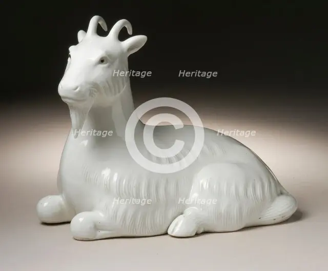 Reclining Goat, 19th century. Creator: Unknown.
