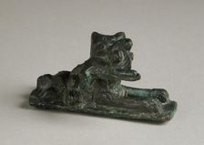 Reclining Lion or Cat with Prey, Roman Period (100-395 CE) or modern. Creator: Unknown