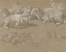 Reclining Sheep in a Landscape, 1759-82. Creator: Francesco Londonio