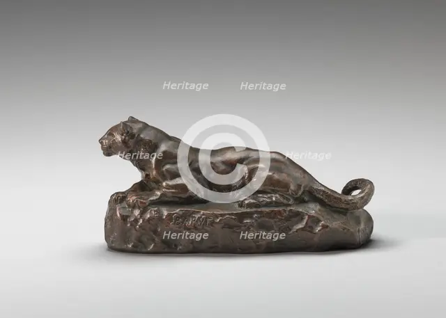 Reclining Tunisian Panther, model 1840. Creator: Antoine-Louis Barye.