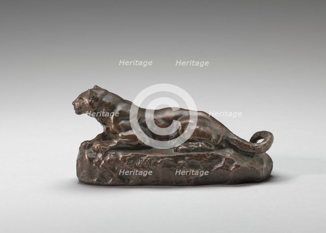 Reclining Tunisian Panther, model 1840. Creator: Antoine-Louis Barye.
