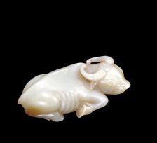Reclining water buffalo, 1127-1279. Creator: Unknown