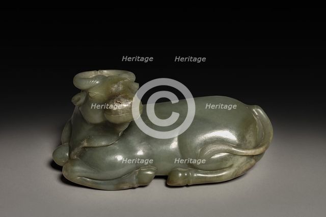 Reclining Water Buffalo, 1644-1911. Creator: Unknown.